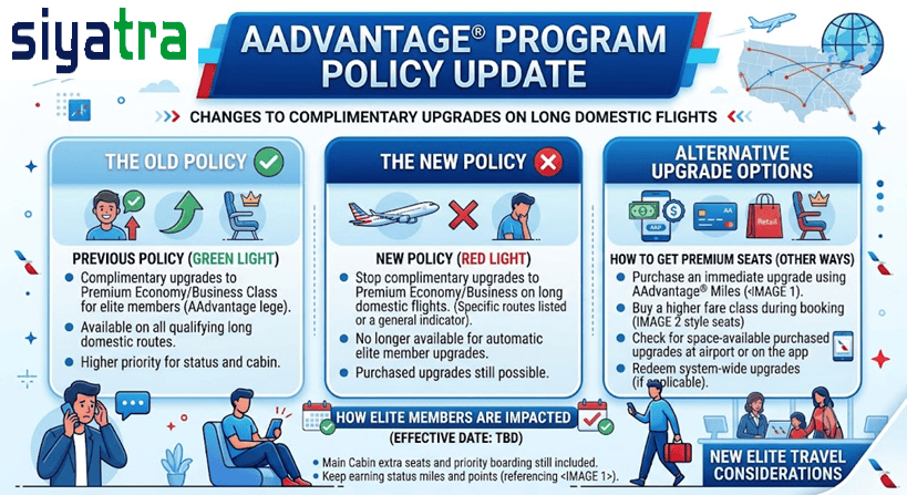 American Airlines will stop upgrading elite flyers to business from coach on long domestic flights 105 American Airlines will stop upgrading elite flyers to business from coach on long domestic flights