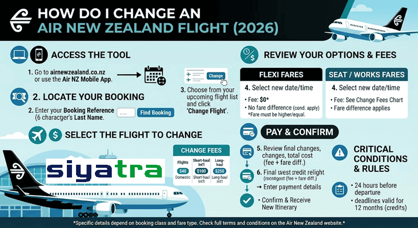 How Do I Change an Air New Zealand Flight